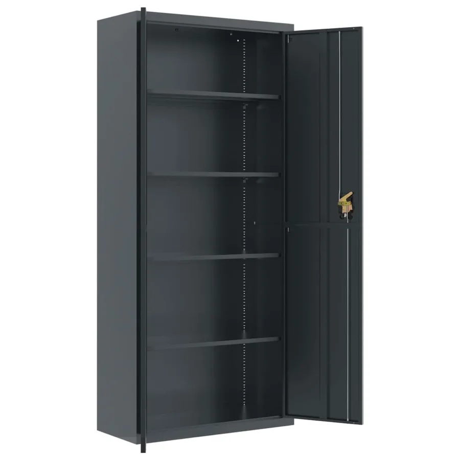 Classeur anthracite 90x40x240 cm acier - 9