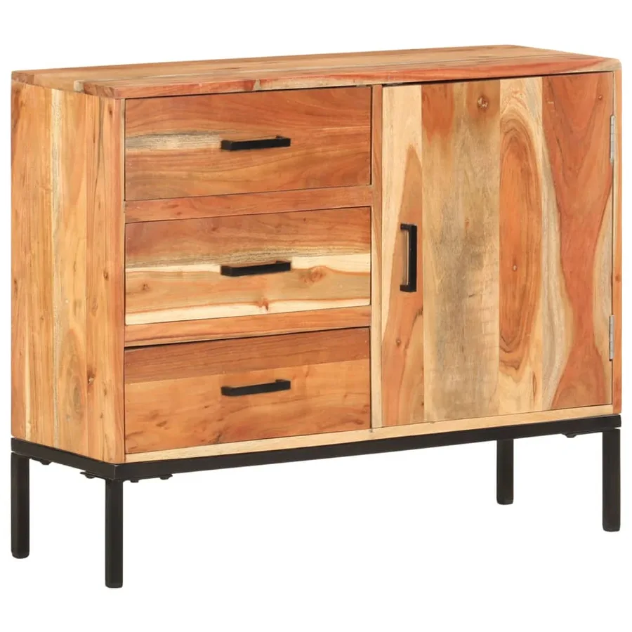 Buffet 88x30x73 cm Bois d'acacia massif - 10
