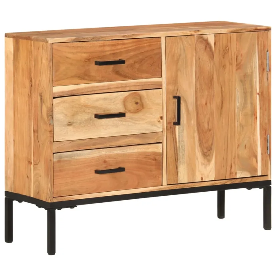 Buffet 88x30x73 cm Bois d'acacia massif - 11