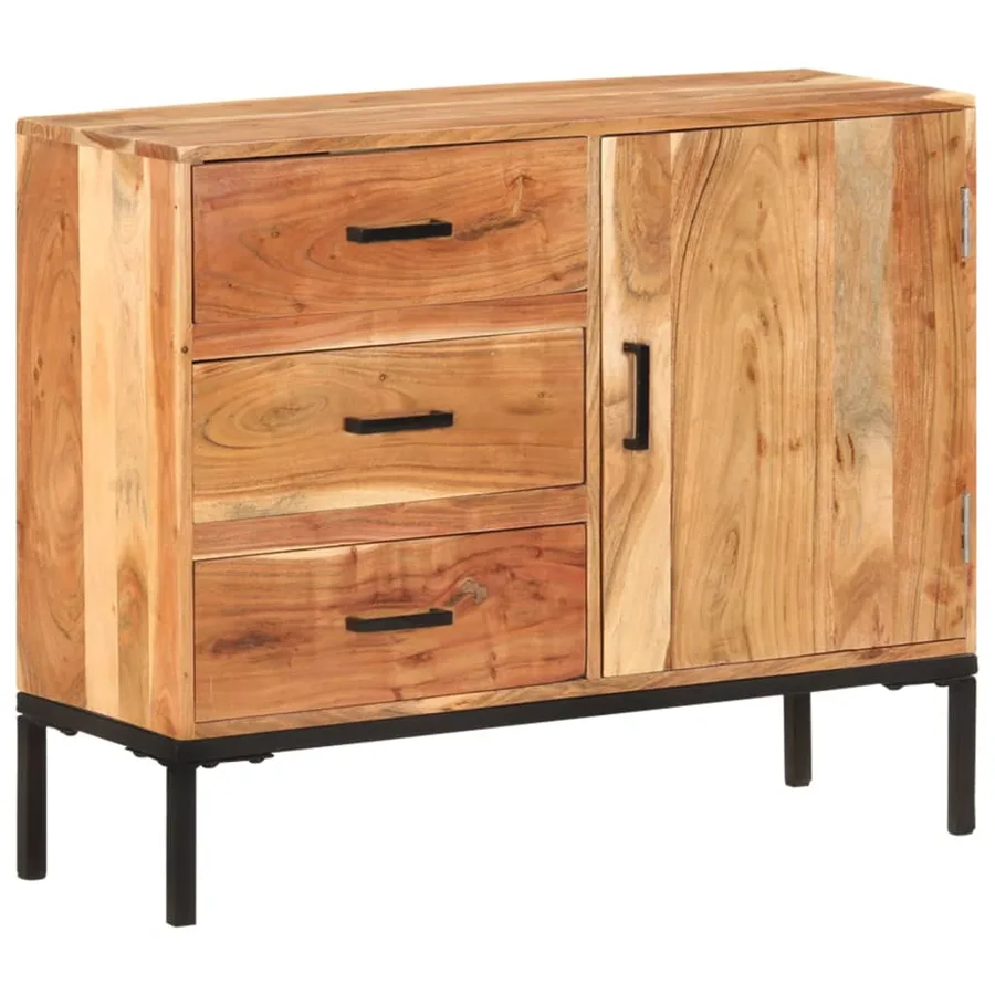 Buffet 88x30x73 cm Bois d'acacia massif - 12