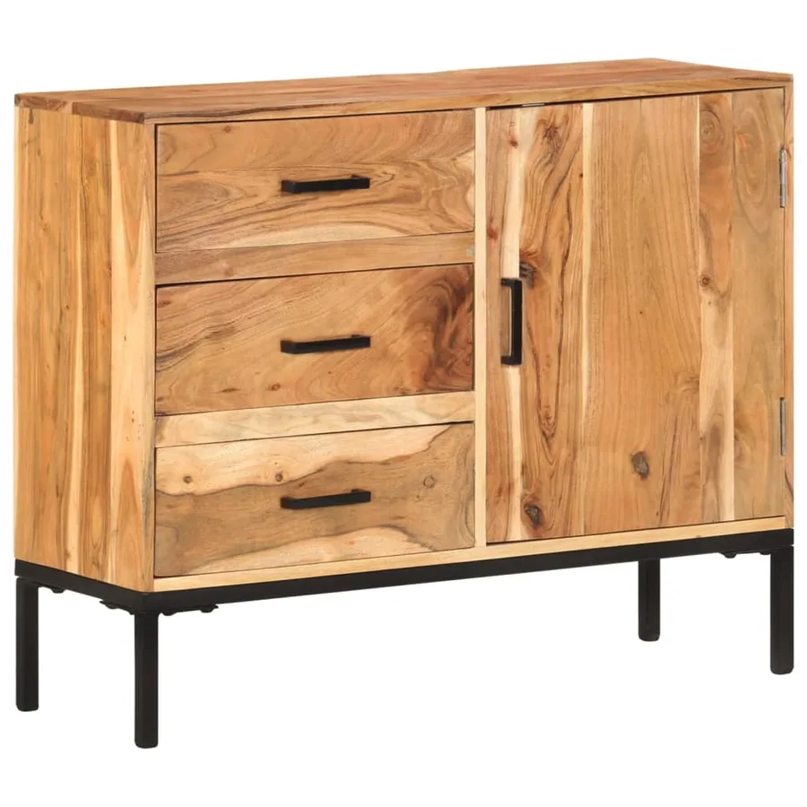 Buffet 88x30x73 cm Bois d'acacia massif - 13