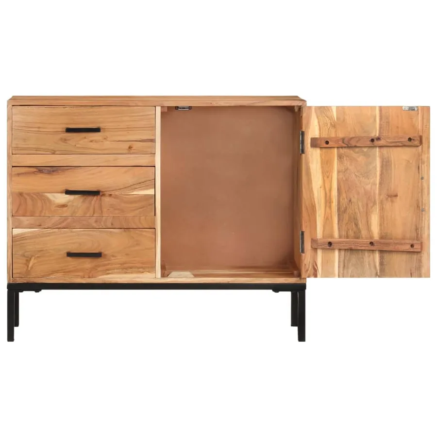 Buffet 88x30x73 cm Bois d'acacia massif - 4