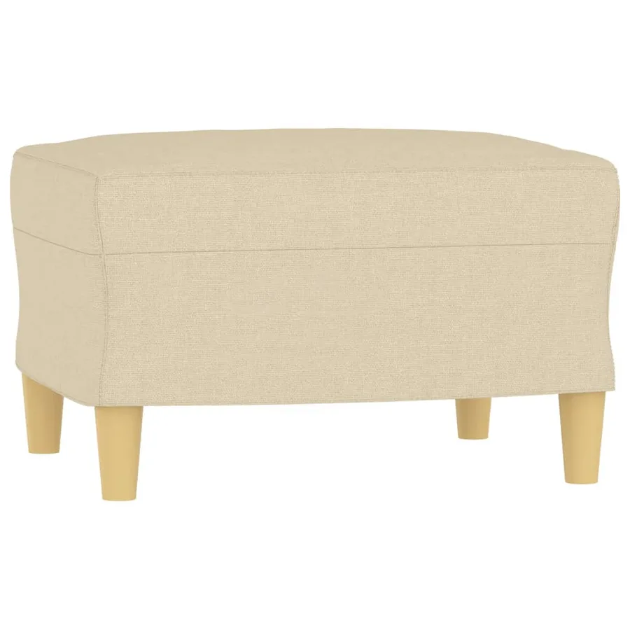 Ensemble de canapés 4 pcs avec coussins Crème Tissu - 6