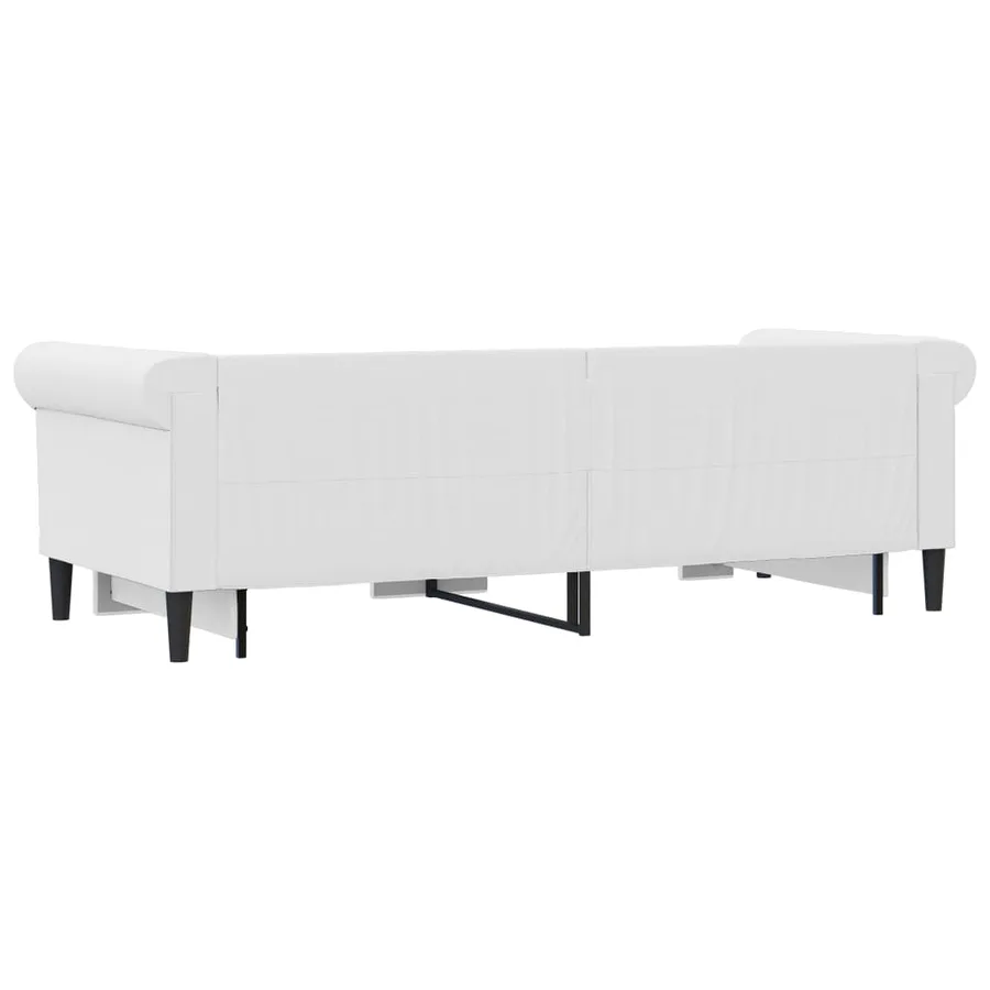 Lit de jour avec gigogne sans matelas blanc 90x200 cm - 5