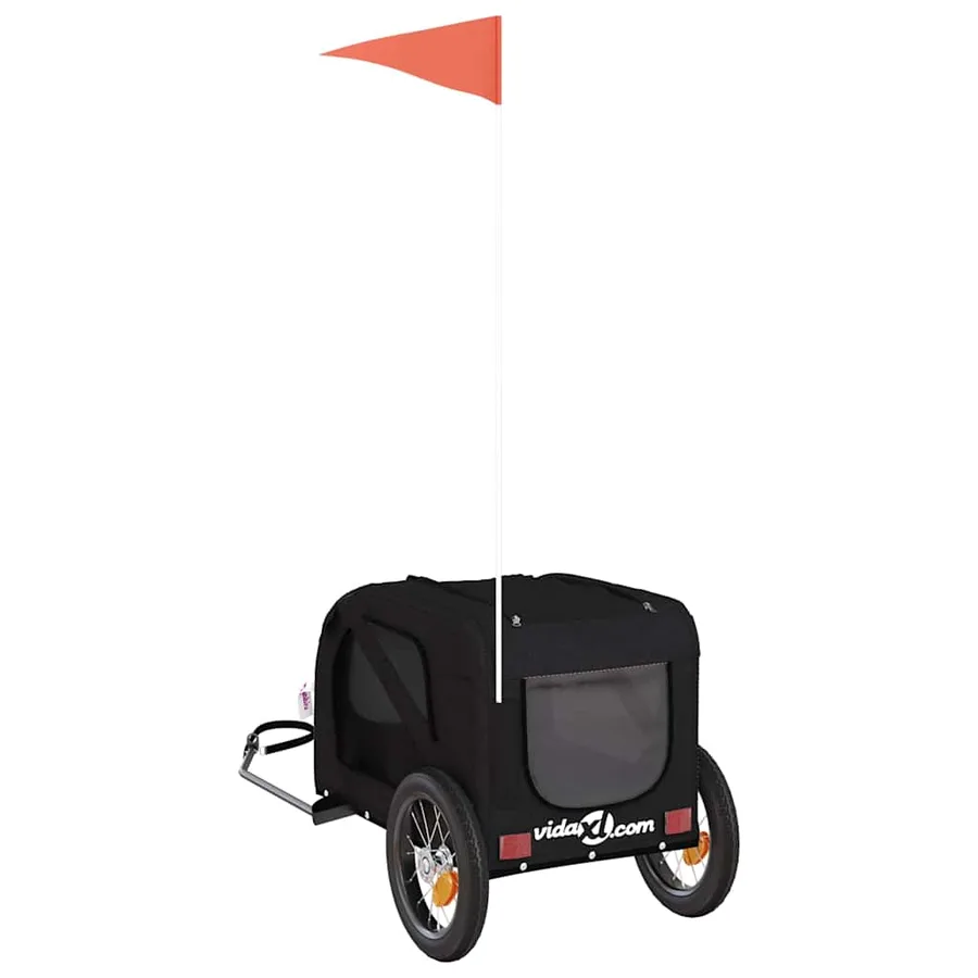 Remorque de vélo pour animaux de compagnie noir - 8