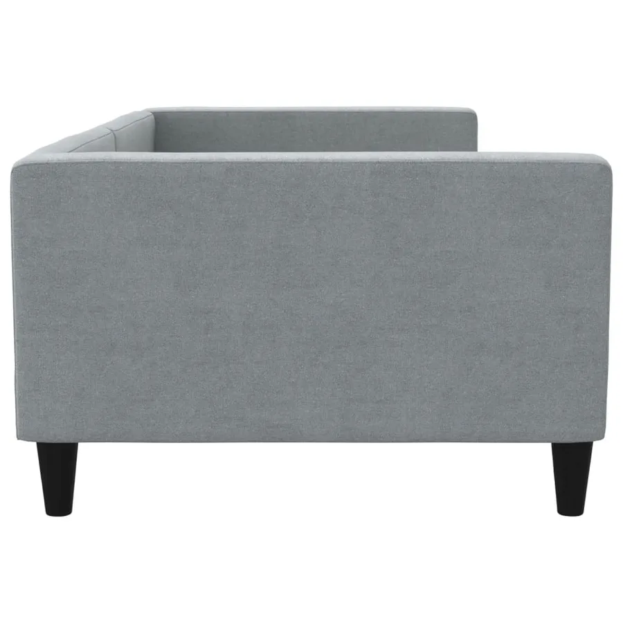 Lit de repos gris clair 100x200 cm tissu - 4
