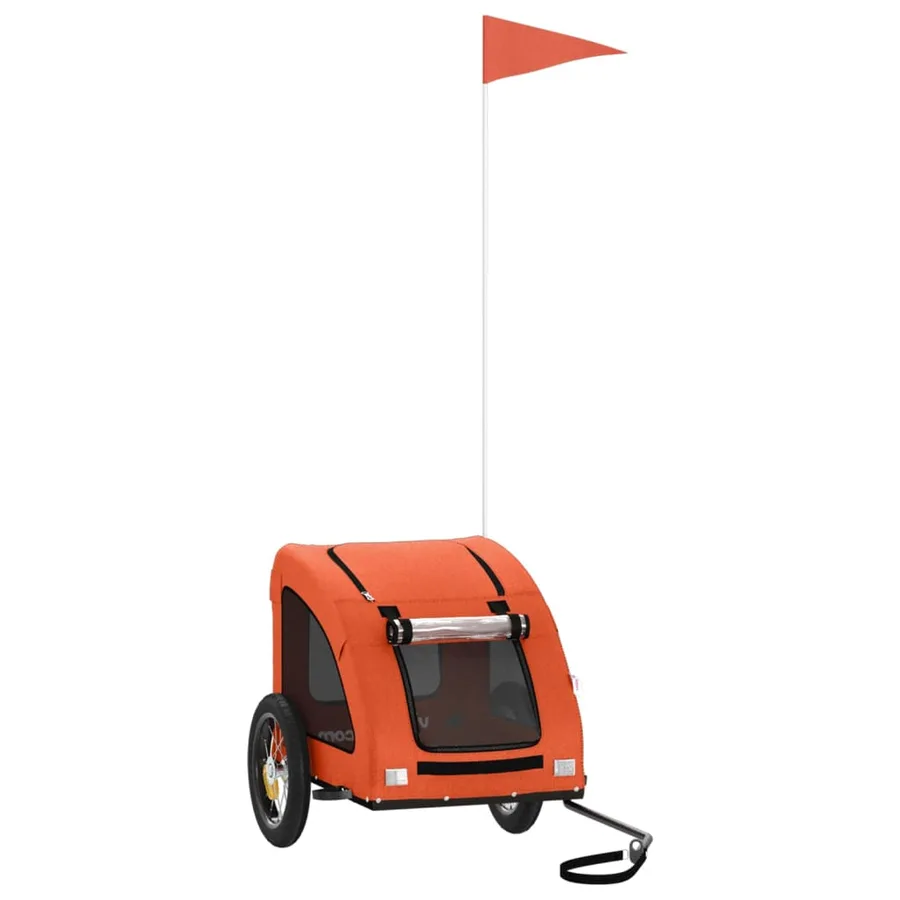 Remorque de vélo pour animaux de compagnie orange - 2