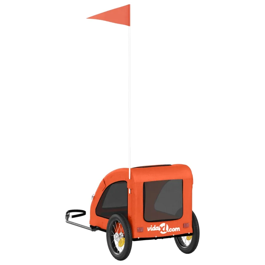 Remorque de vélo pour animaux de compagnie orange - 8