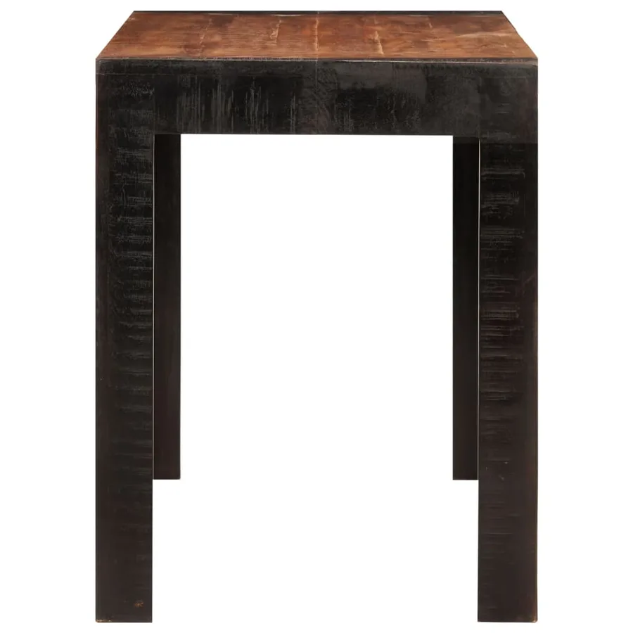 Table à dîner marron miel 120x60x76 cm bois de manguier massif - 3