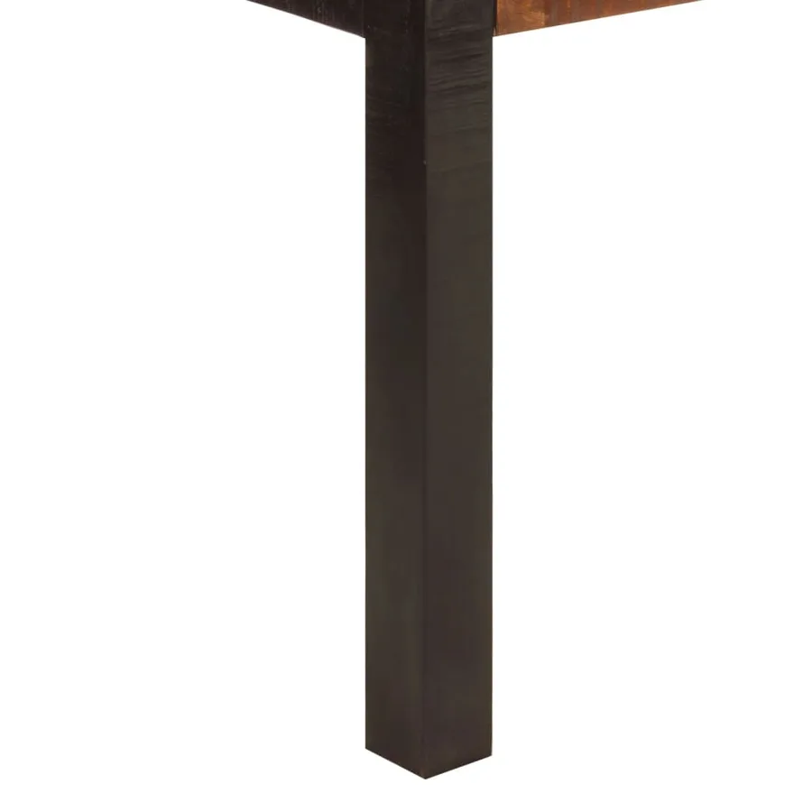 Table à dîner marron miel 120x60x76 cm bois de manguier massif - 7