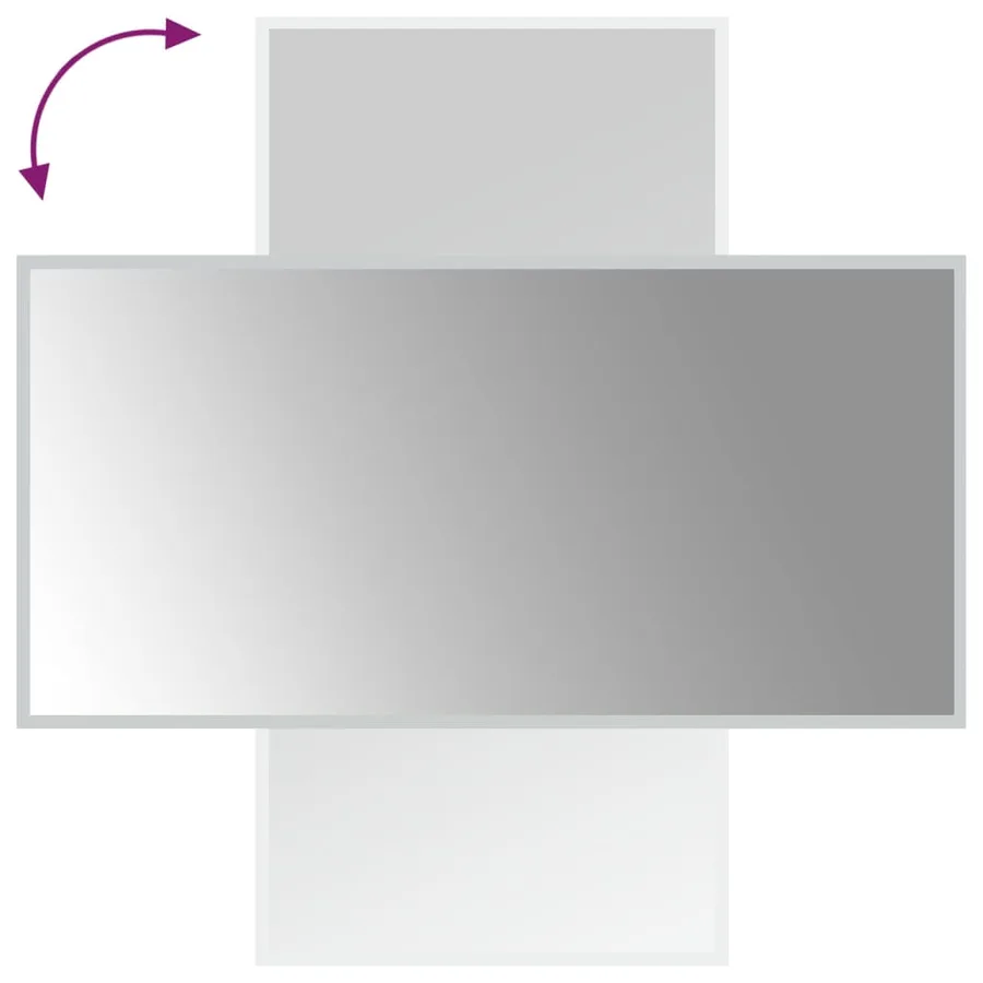 Miroir de salle de bain à LED 50x100 cm - 6
