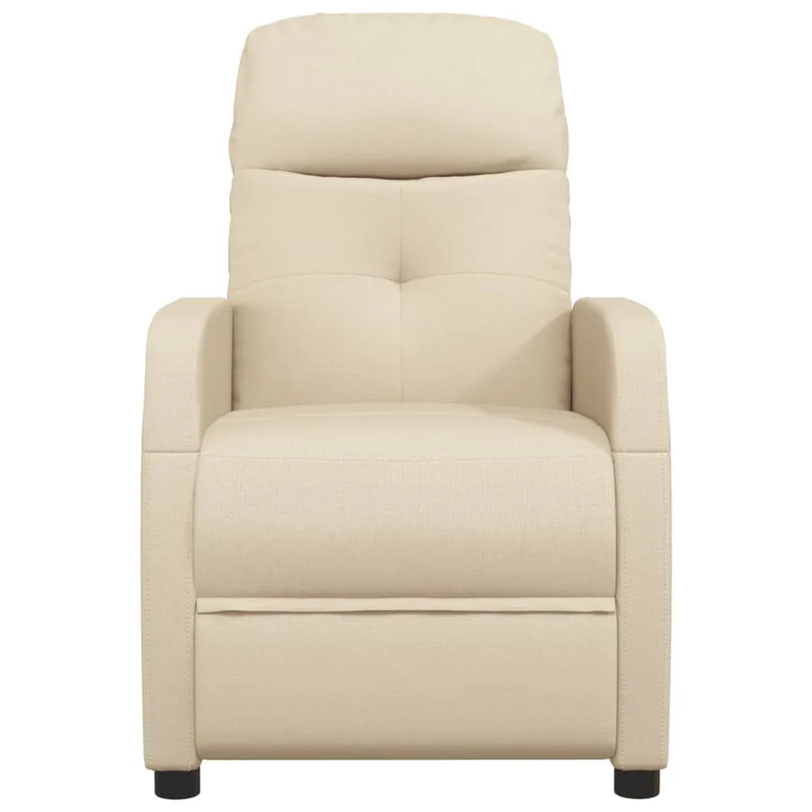 Fauteuil inclinable Crème Tissu - 3