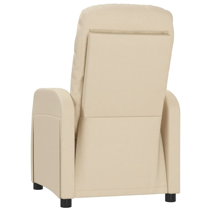 Fauteuil inclinable Crème Tissu - 5