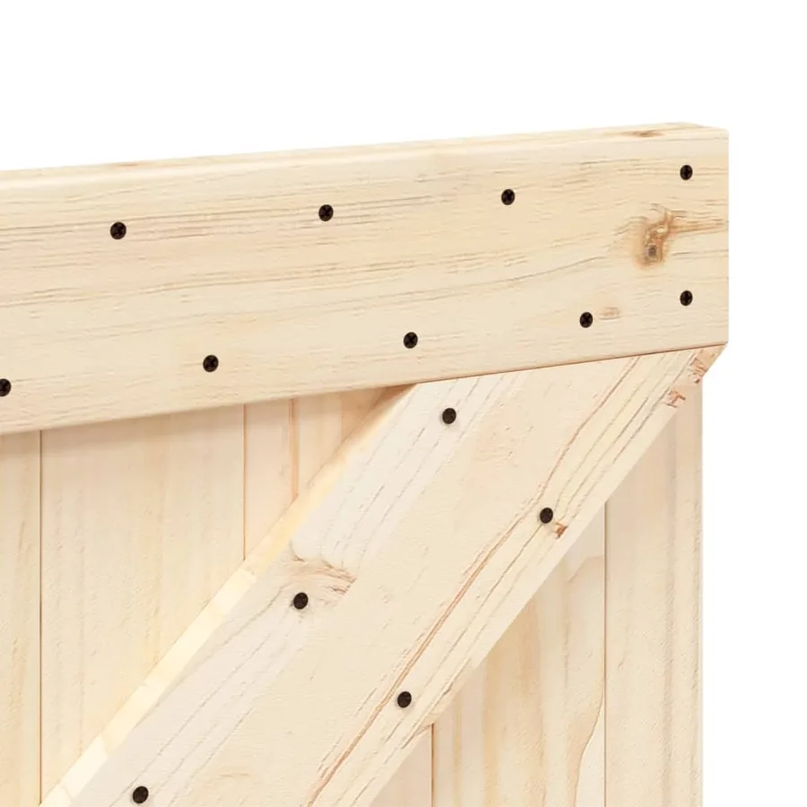 Tête de lit 100x104 cm bois massif de pin - 6