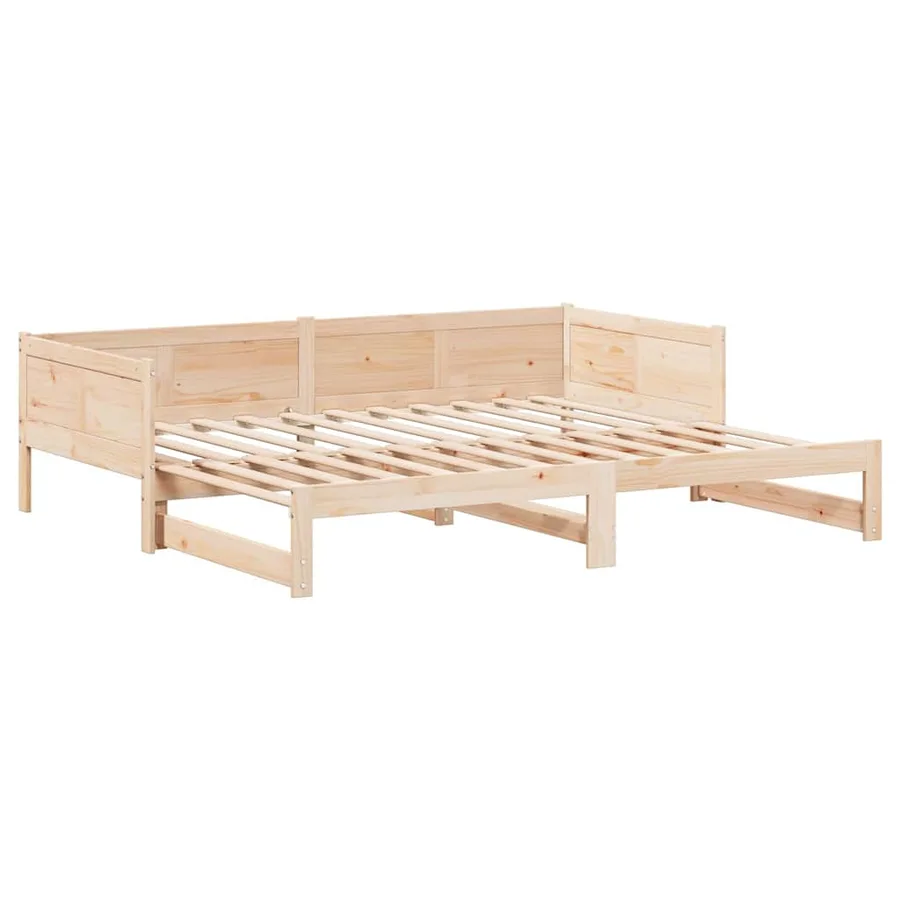 Lit Pull-out de Jour Marron 203,5 x 184 x 56,5 cm - 5