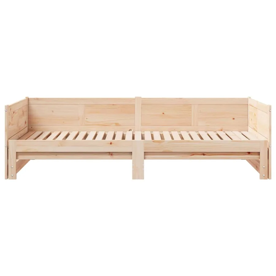 Lit Pull-out de Jour Marron 203,5 x 184 x 56,5 cm - 6