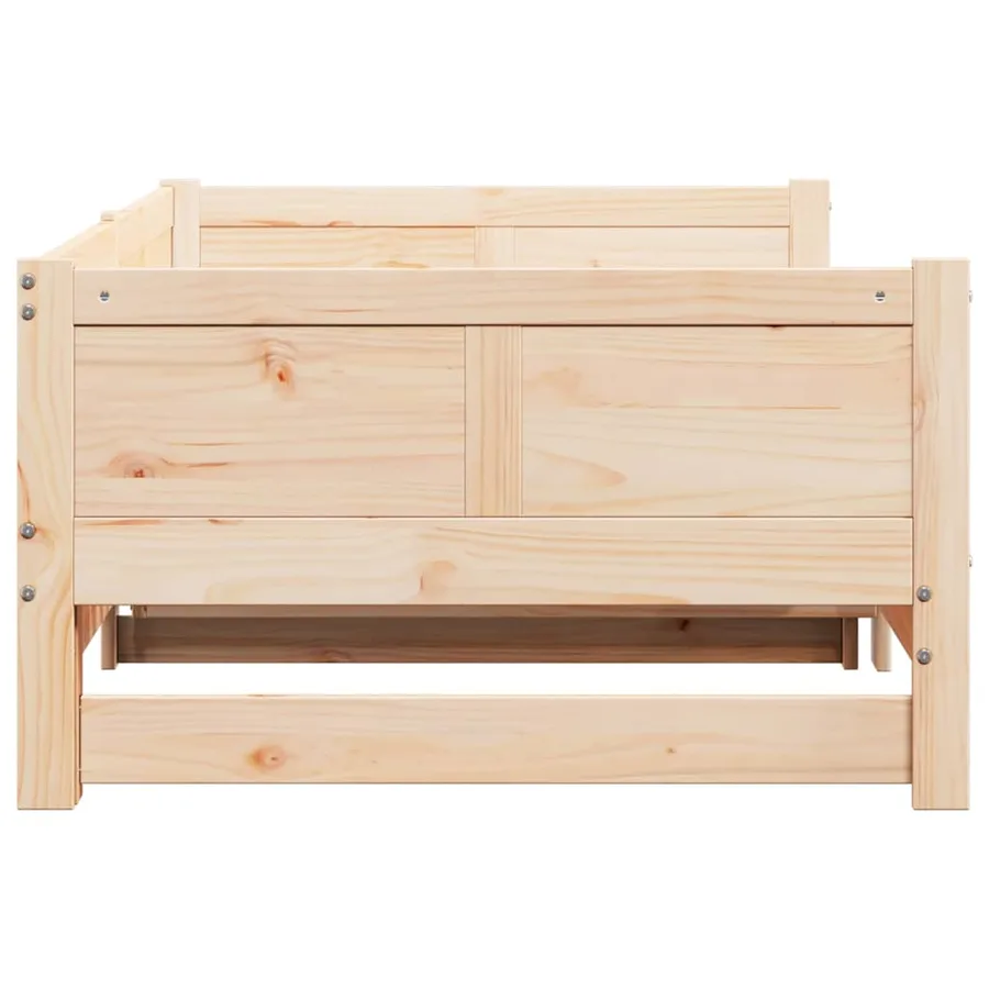 Lit Pull-out de Jour Marron 203,5 x 184 x 56,5 cm - 7