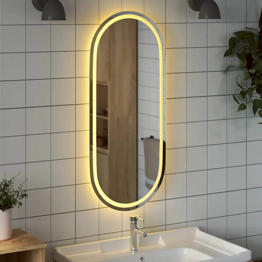 Miroir de salle de bain à LED 100x45 cm ovale - 3