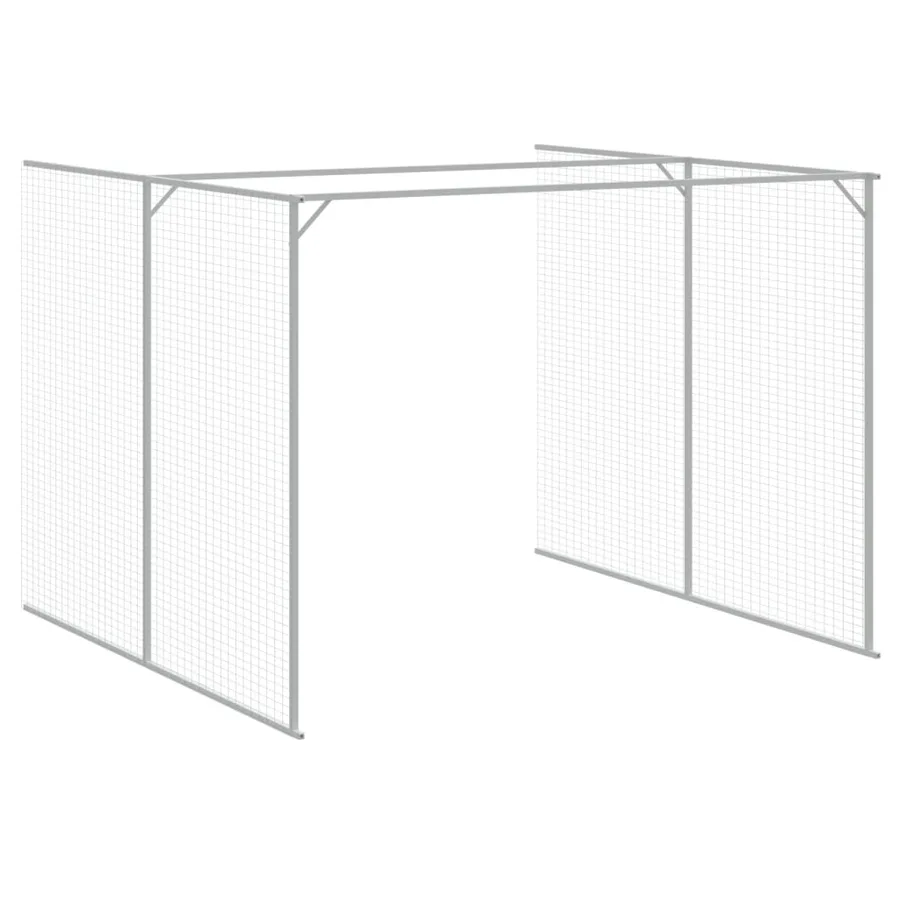 Niche pour chien avec cour anthracite 214x457x181 cm - 7