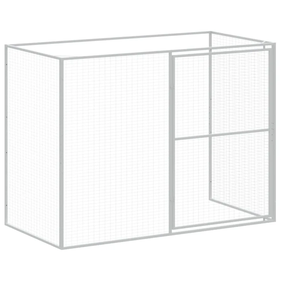 Niche pour chien avec cour anthracite 214x457x181 cm - 8
