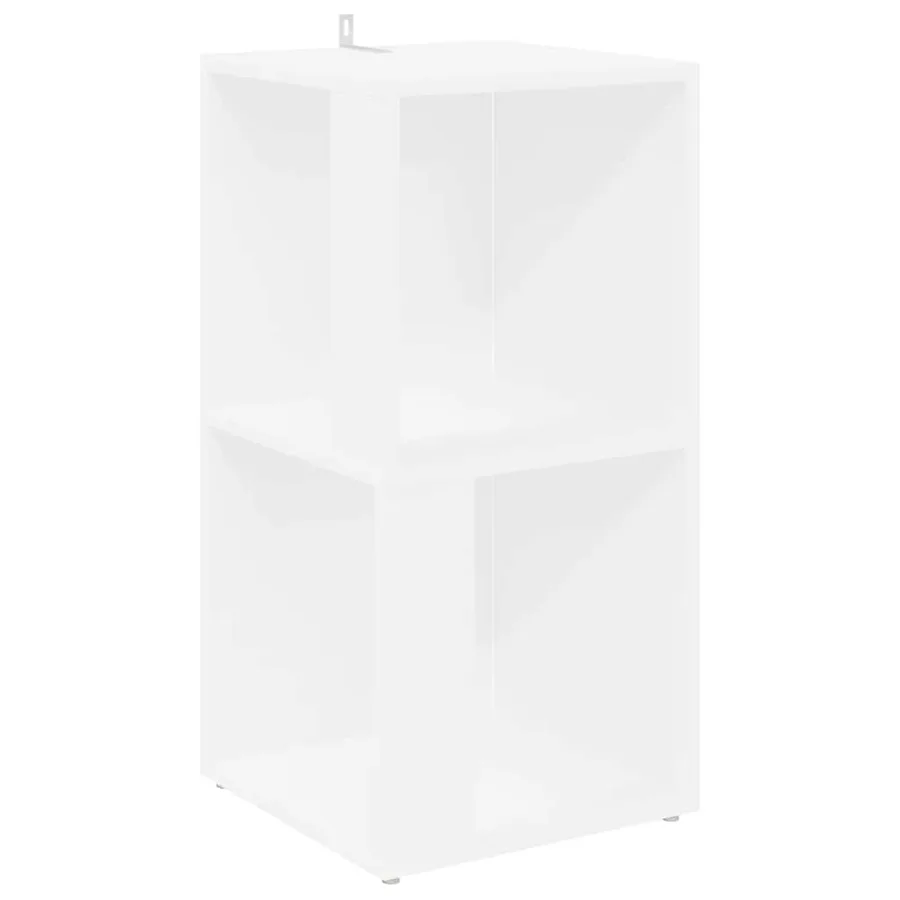 Armoire d'angle Blanc 33x33x67 cm Bois d'ingénierie - 2