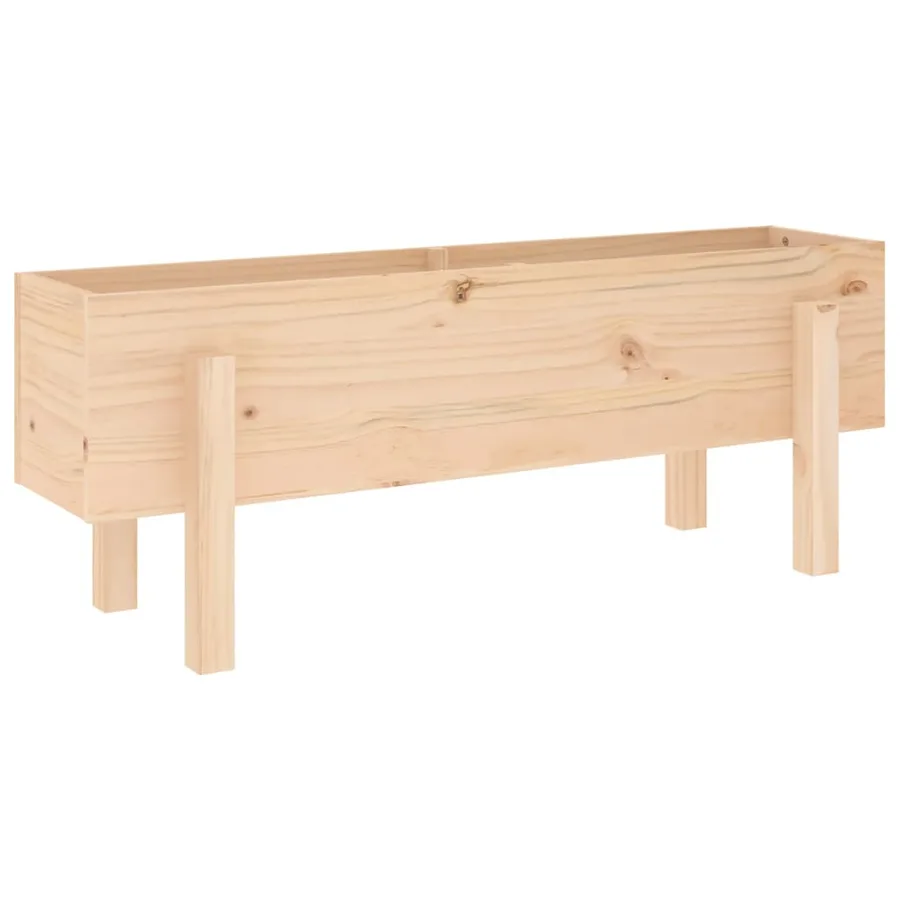 Lit surélevé de jardin 101x30x38 cm bois de pin massif - 2