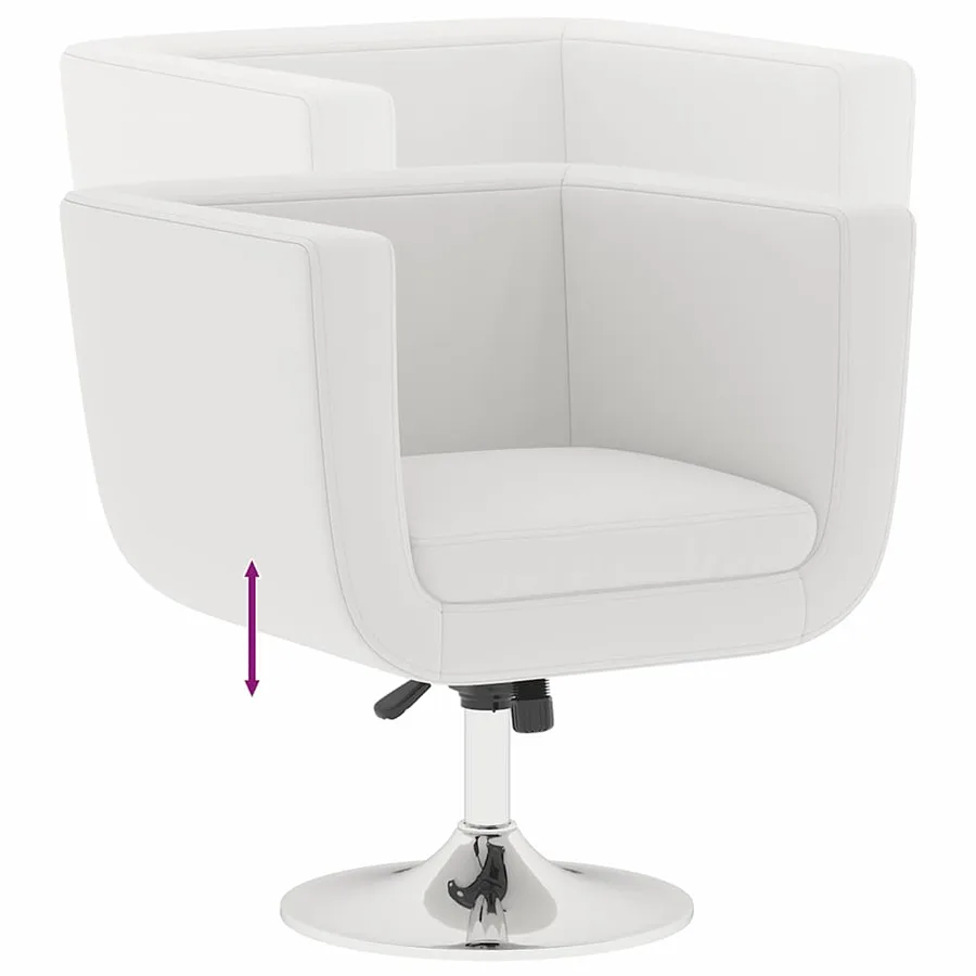 Tabouret de bar Blanc Similicuir - 6