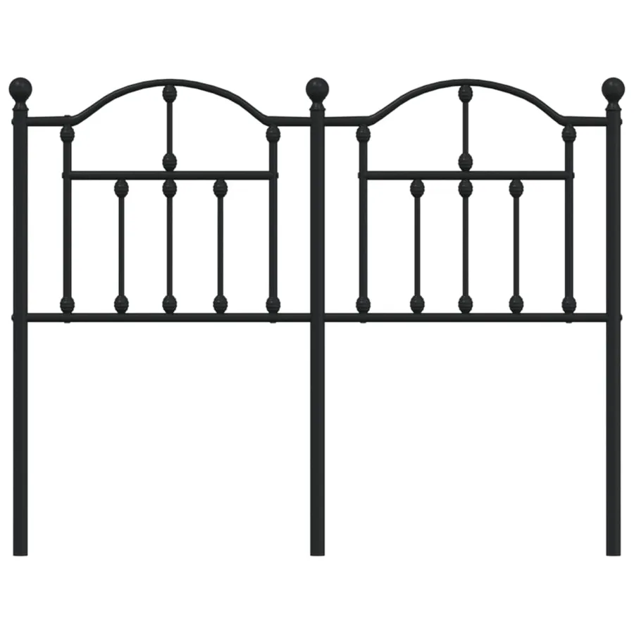 Tête de lit de remplacement métal noir 120 cm - 3