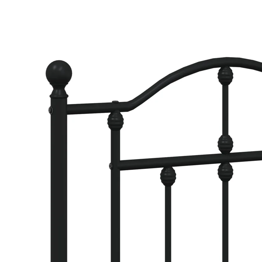 Tête de lit de remplacement métal noir 120 cm - 5