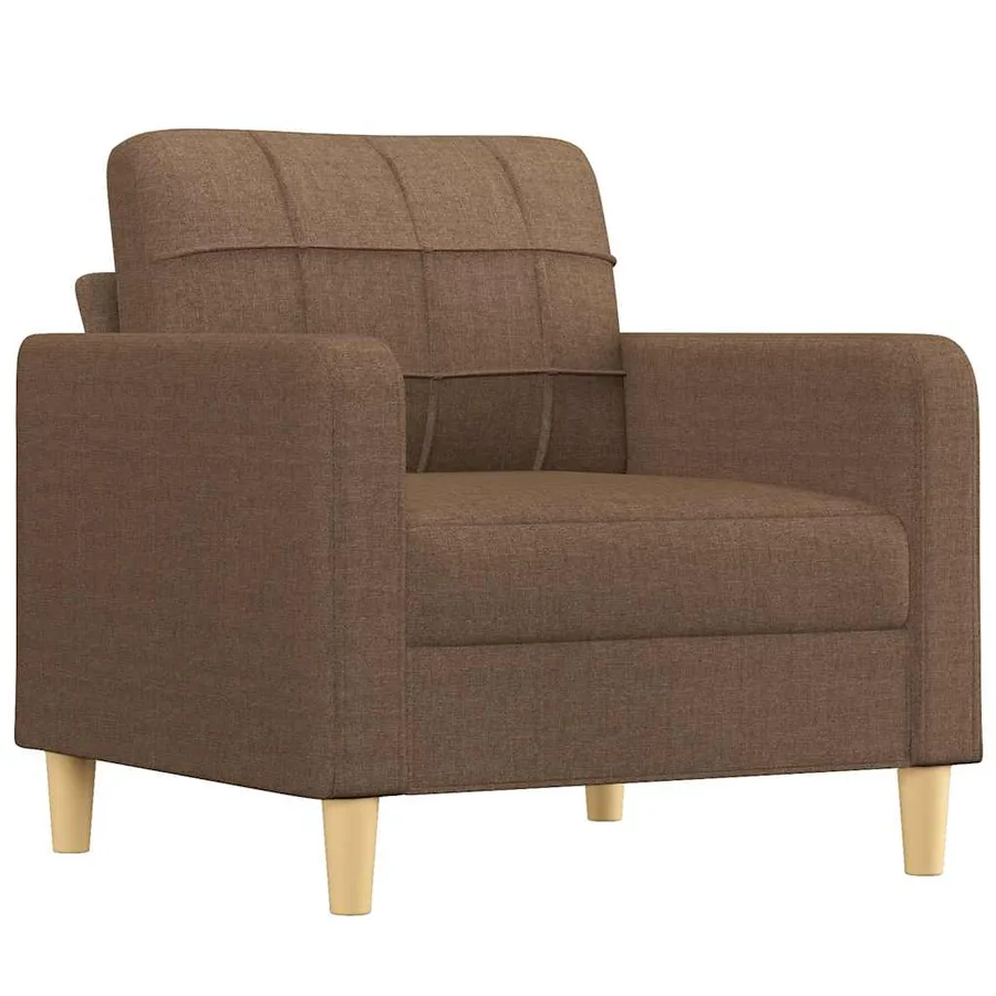 Fauteuil Marron 60 cm Tissu - 2
