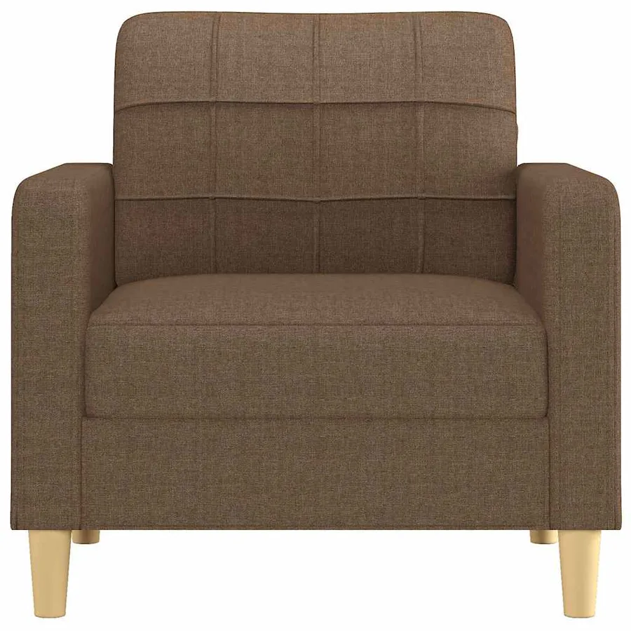 Fauteuil Marron 60 cm Tissu - 3