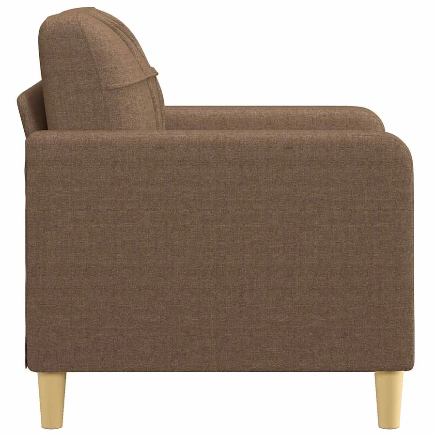 Fauteuil Marron 60 cm Tissu - 4