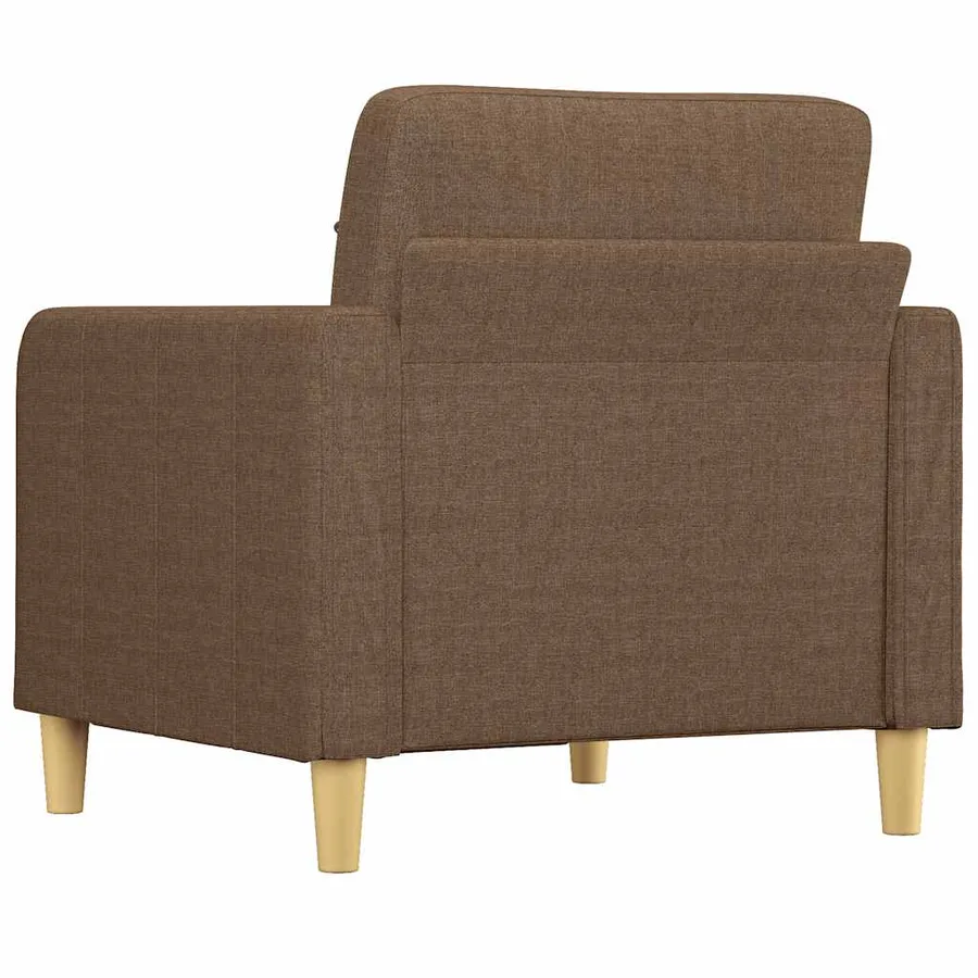 Fauteuil Marron 60 cm Tissu - 5