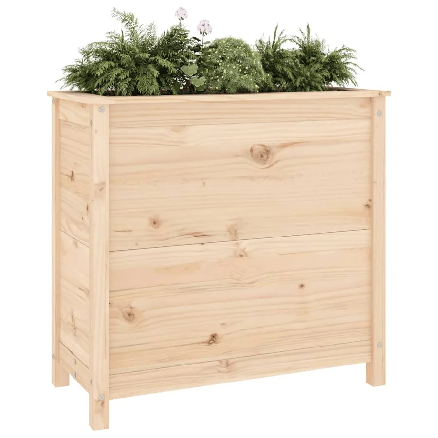 Jardinière 82,5x40x78 cm bois de pin massif - 3