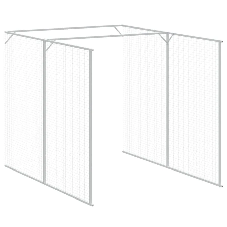 Niche pour chien avec cour anthracite 165x1271x181 cm - 7