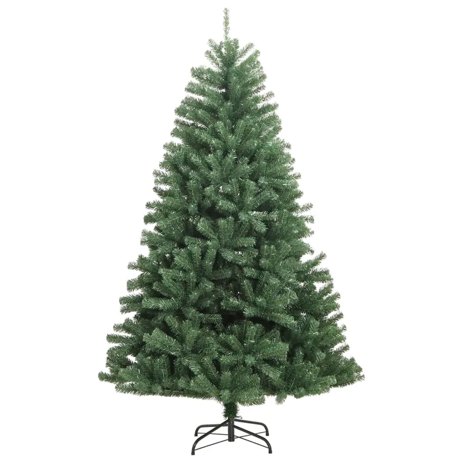 Sapin de Noël artificiel à charnières avec support vert 210 cm - 2