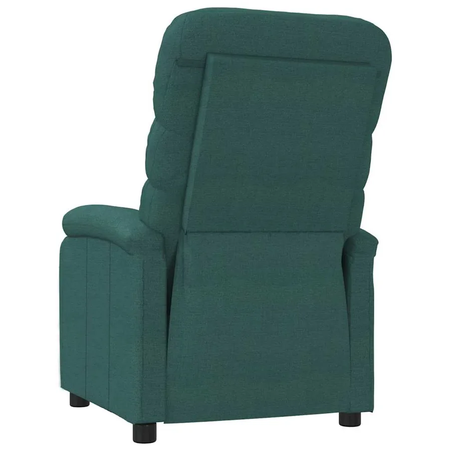 Fauteuil inclinable Vert foncé Tissu - 5