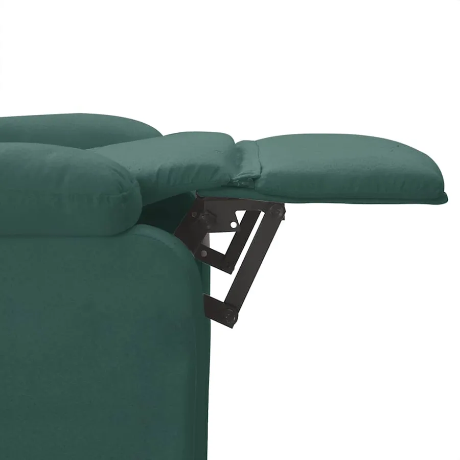 Fauteuil inclinable Vert foncé Tissu - 7