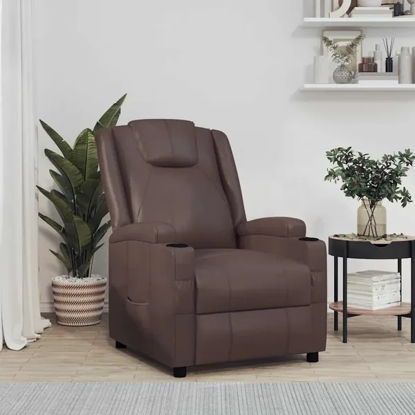 Fauteuil inclinable Marron Similicuir