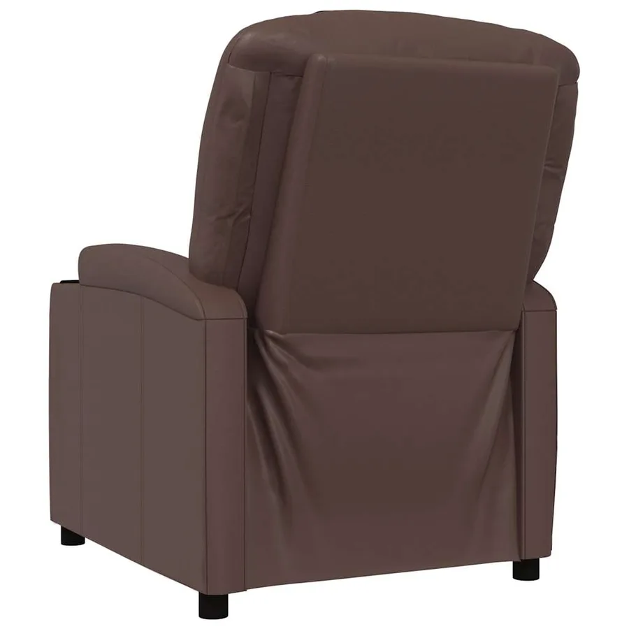 Fauteuil inclinable Marron Similicuir - 5