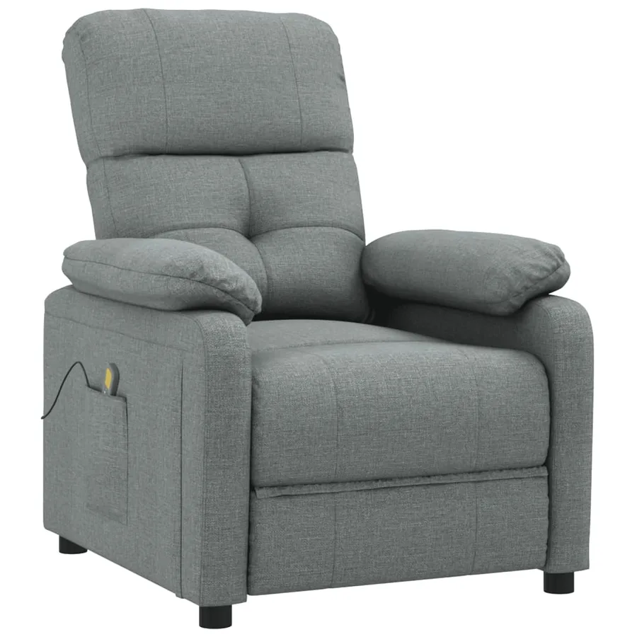 Fauteuil de massage Gris foncé Tissu - 2