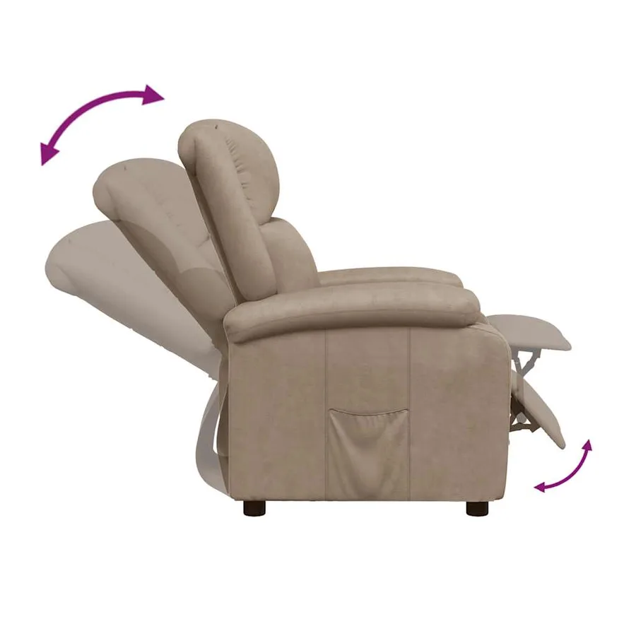 Fauteuil inclinable Cappuccino Similicuir - 6