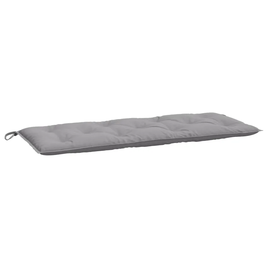 Coussin de banc de jardin gris 120x50x7 cm tissu oxford - 2