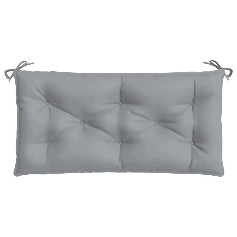 Coussin de banc de jardin gris 100x50x7 cm tissu oxford - 4