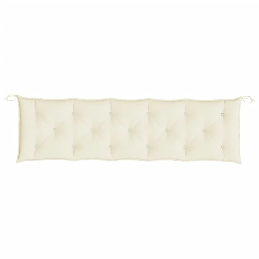Coussin de banc de jardin crème 180x50x7 cm tissu oxford - 4
