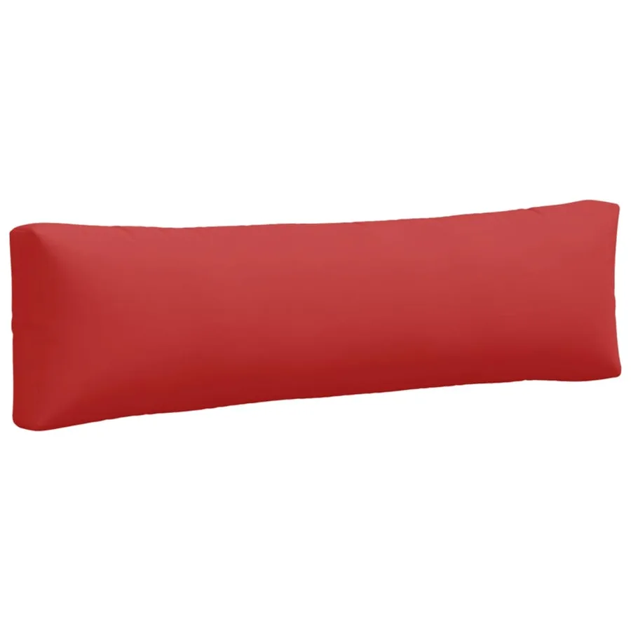 Coussins de palette lot de 2 rouge tissu - 5