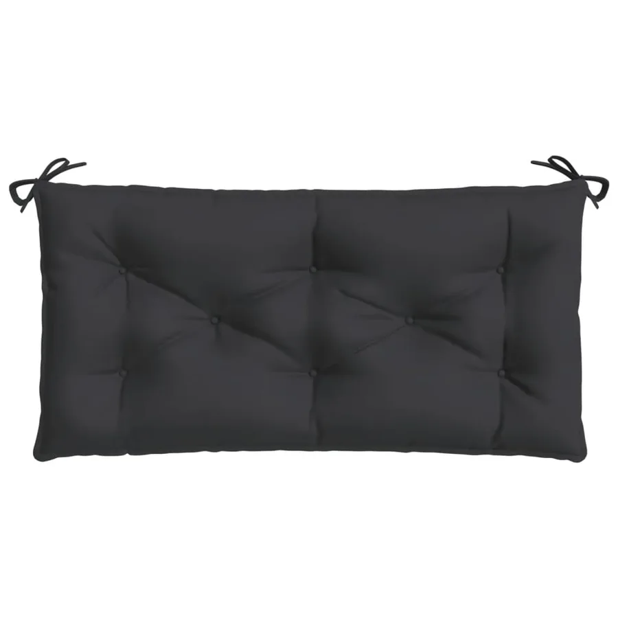 Coussin de banc de jardin noir 100x50x7 cm tissu oxford - 4