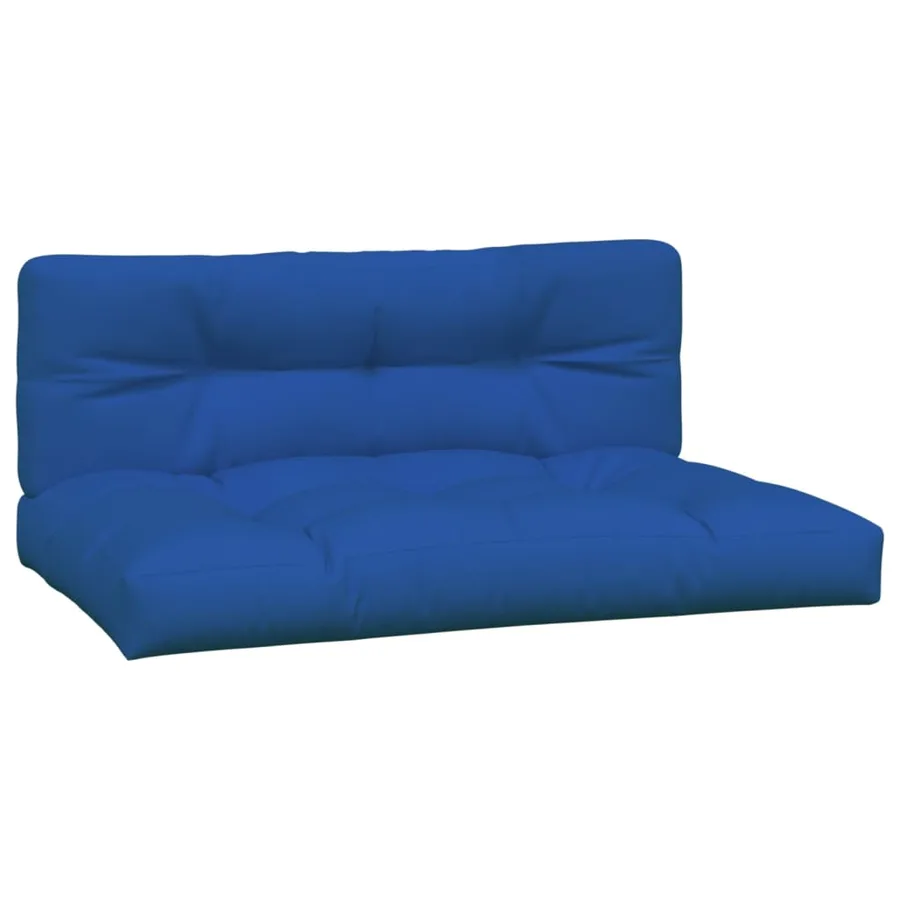 Coussins de palette lot de 2 bleu royal tissu - 2