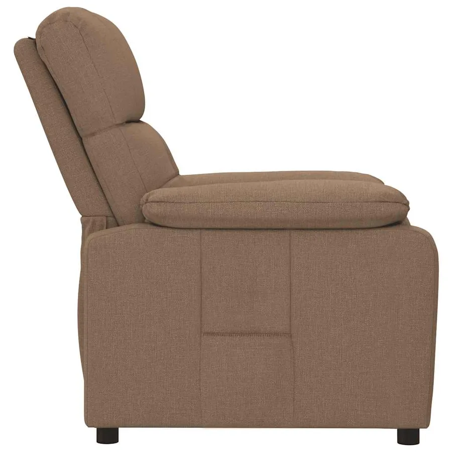Fauteuil inclinable Marron Tissu - 4