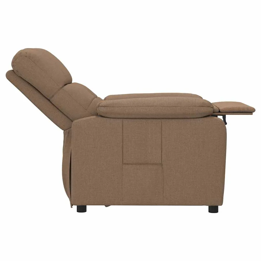 Fauteuil inclinable Marron Tissu - 6